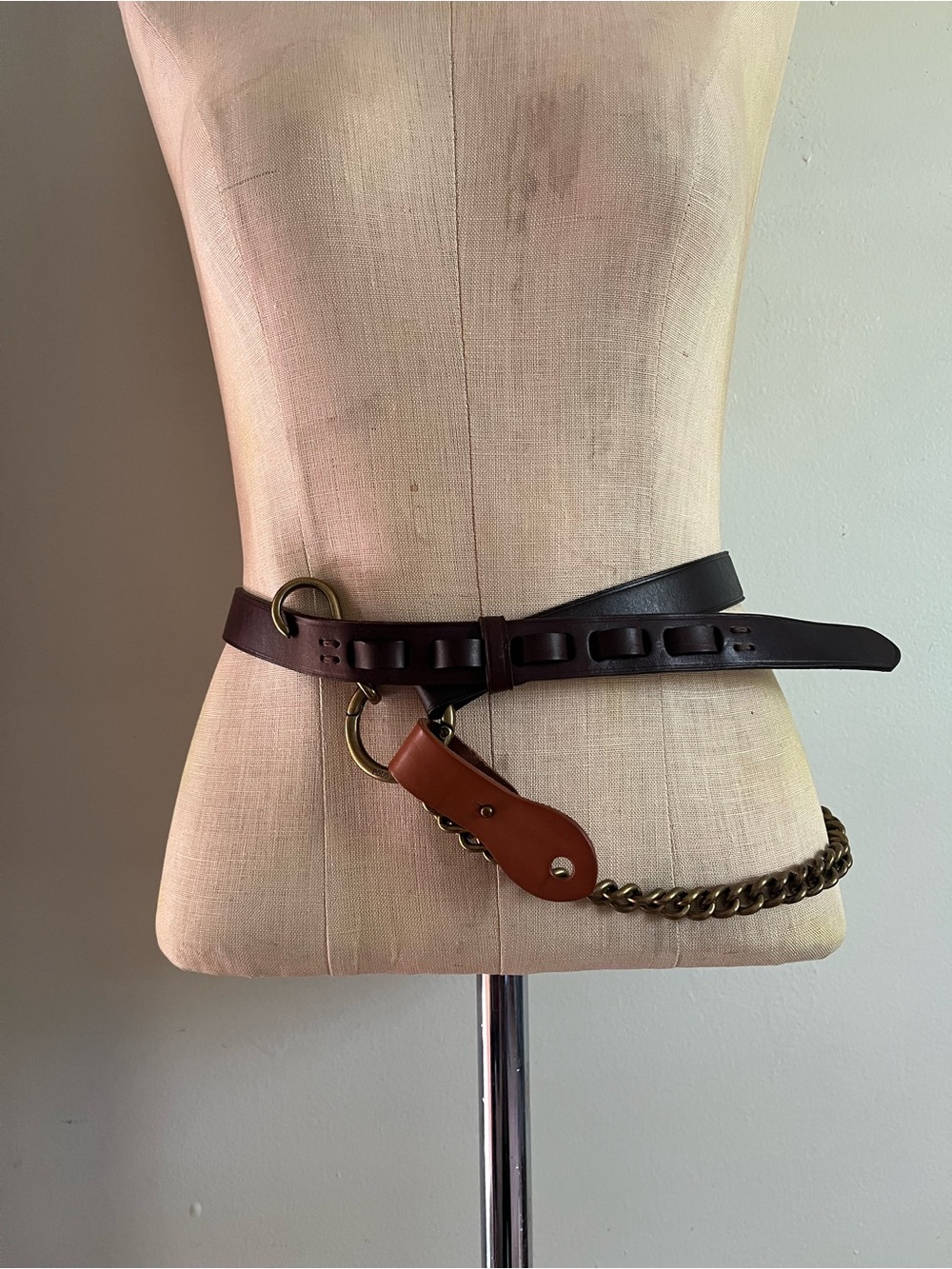 Polo Ralph Lauren equestrian style chain belt size small
